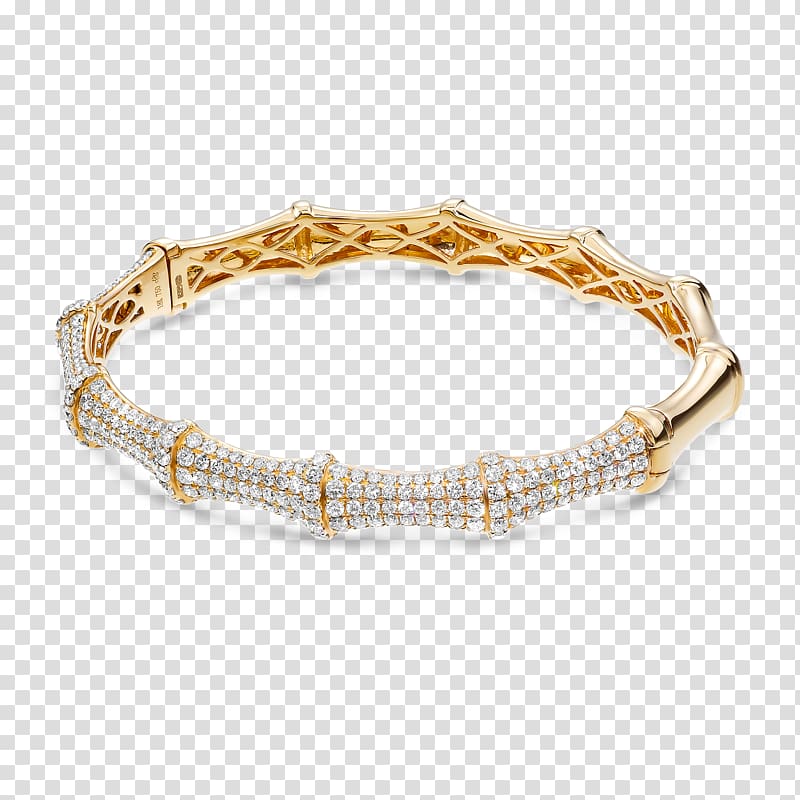 Bracelet Jewellery Bangle Gold Cubic zirconia, bracelet transparent background PNG clipart