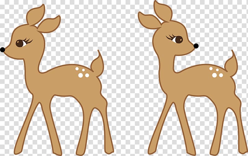 Reindeer Red deer Roe deer , Reindeer transparent background PNG clipart
