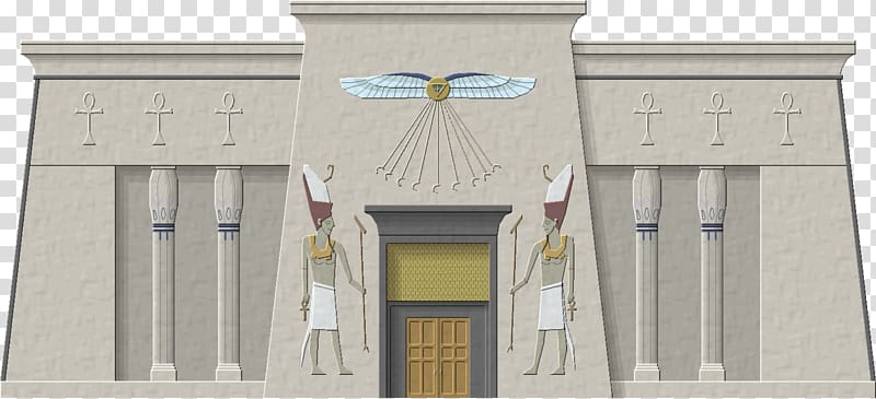 Egyptian temple Ancient Egypt Great Pyramid of Tenochtitlán, temple transparent background PNG clipart