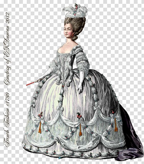 18th century Fashion 1700-talets mode Rococo France, france transparent background PNG clipart