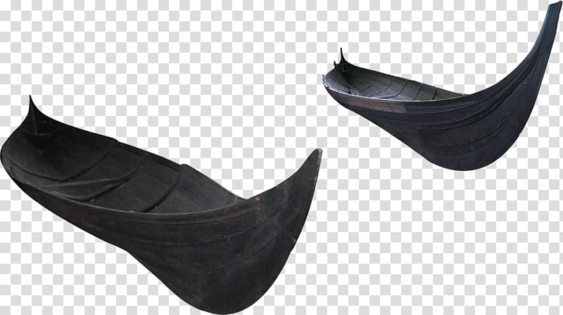 Black wooden boat transparent background PNG clipart