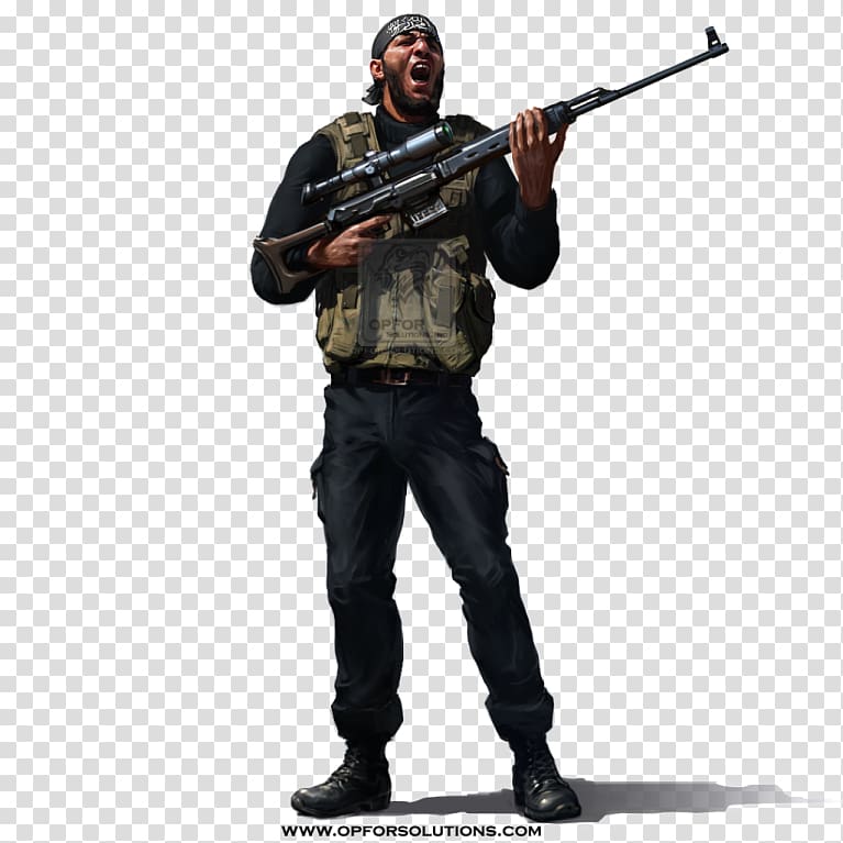 Firearm Soldier Infantry Mercenary Marksman, Soldier transparent background PNG clipart
