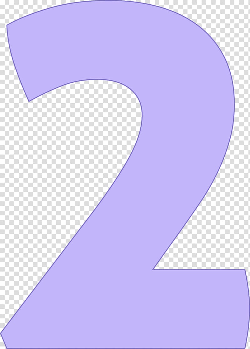 Purple Pattern, Number 2 transparent background PNG clipart