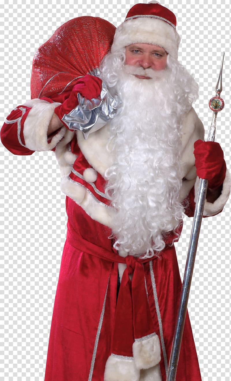 Santa Claus Ded Moroz Snegurochka Christmas ornament, father transparent background PNG clipart