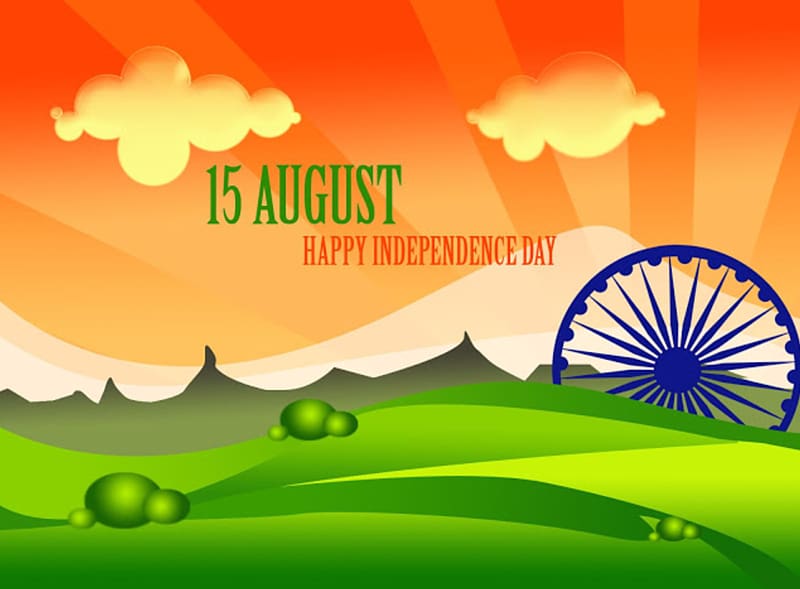 15 August Happy Independence Day text, Indian independence movement Indian Independence Day Desktop , Independence Day transparent background PNG clipart