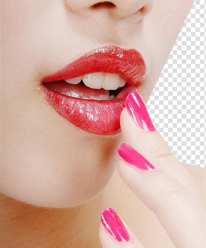 Lip balm Make-up Lip gloss Lipstick, Women Mouth transparent background PNG clipart