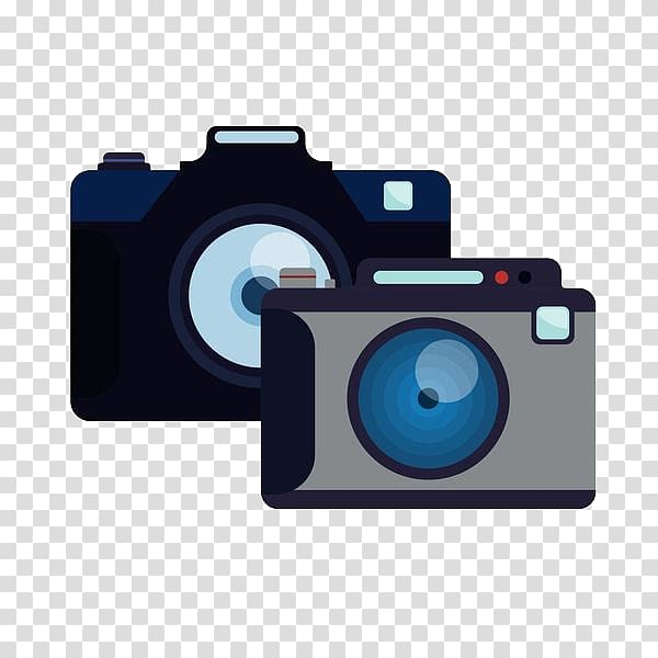 Digital Cameras, Two cameras, simple strokes transparent background PNG clipart
