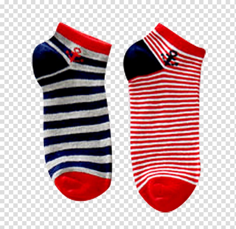Sock Hosiery Anklet, Children\'s striped socks transparent background PNG clipart