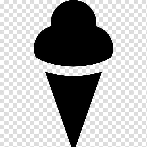 Ice Cream Cones Sundae Food Dessert, ice cream silhouette transparent background PNG clipart