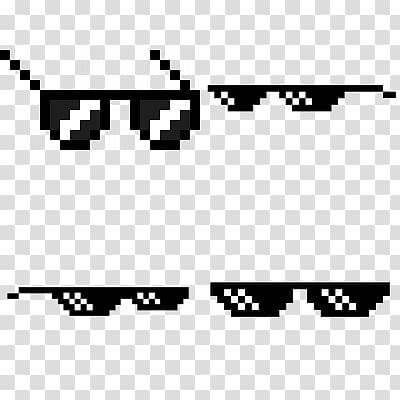 four pixel sunglasses , Thug Life , Thug Life transparent background PNG clipart