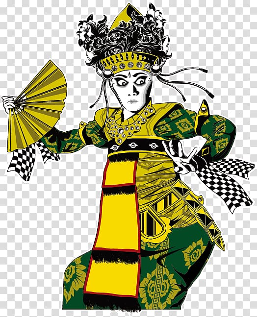 Geisha art, Balinese temple Balinese people Balinese dance, actor transparent background PNG clipart