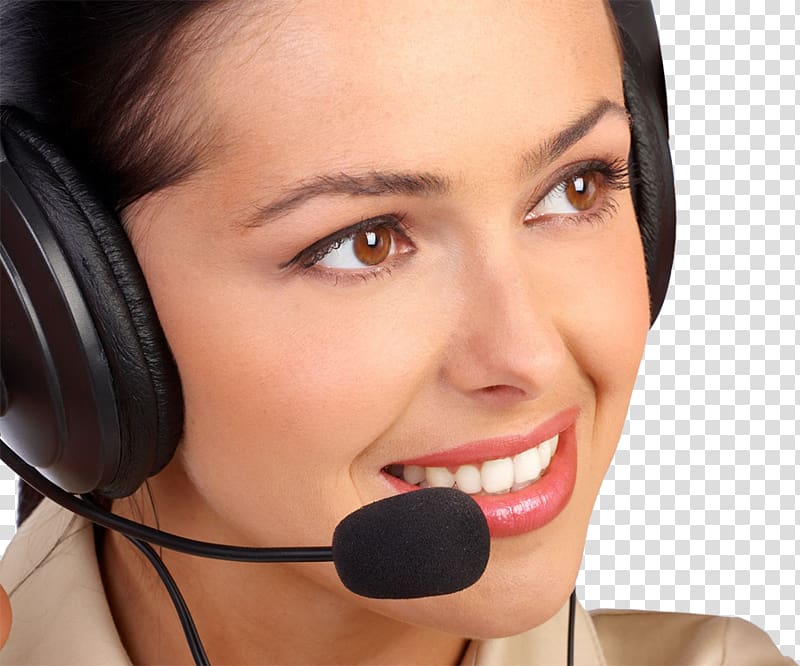 Customer Service Helpline Telephone number Technical Support, People with headphones transparent background PNG clipart