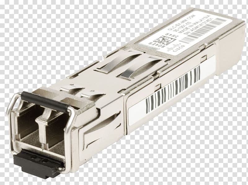 Small form-factor pluggable transceiver Gigabit interface converter Gigabit Ethernet Cisco Systems Multi-mode optical fiber, others transparent background PNG clipart