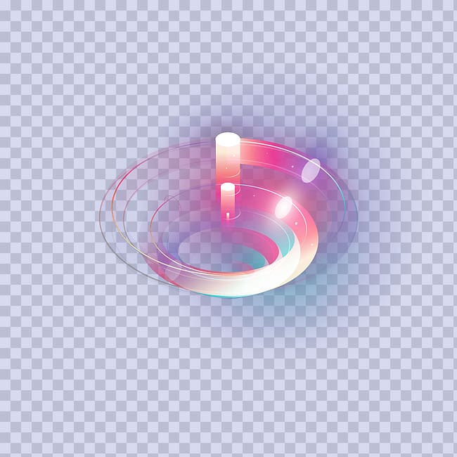 pink and blue spiral illustration, Pink Circle , Creative Stage neon lamp transparent background PNG clipart