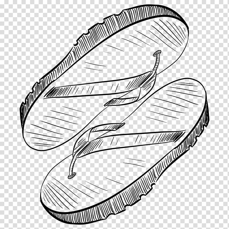 Flip-flops Sandal Footwear Coloring book, sandal transparent background PNG clipart