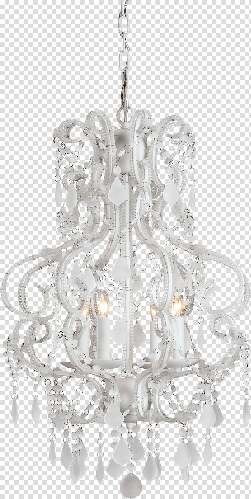Light fixture Chandelier Nursery White, chandelier transparent background PNG clipart