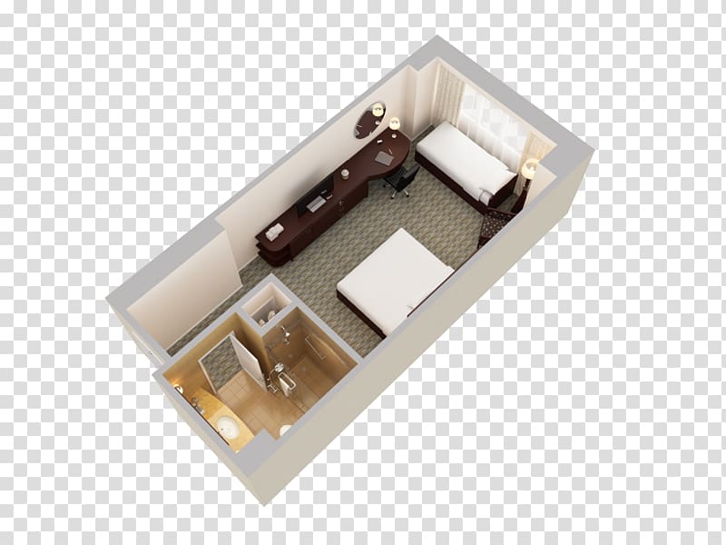 Walt Disney World The Roosevelt New Orleans Suite Hotel Room, bed top view transparent background PNG clipart