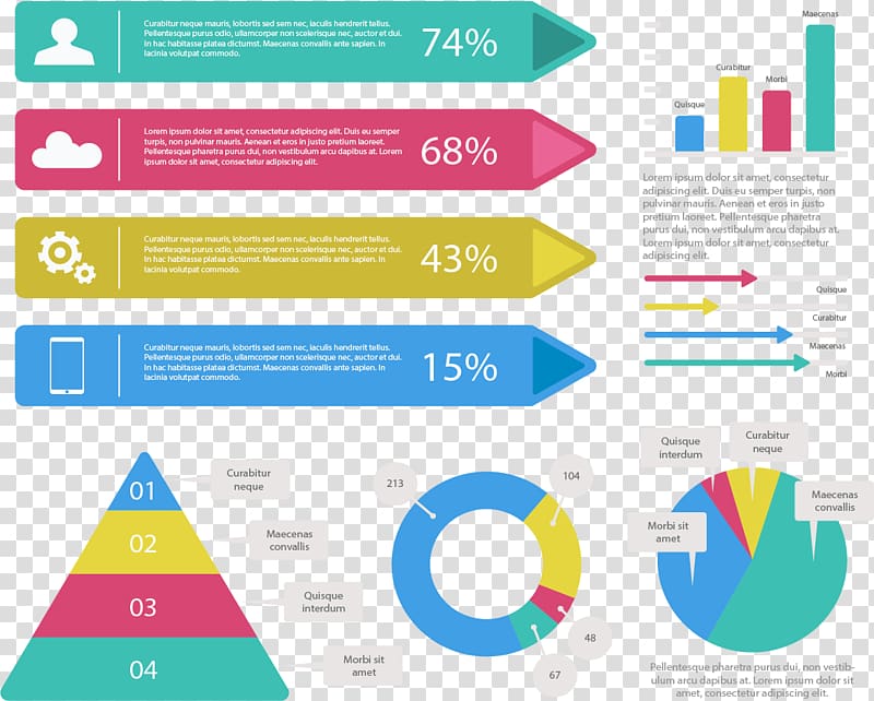 Infographic Euclidean , Color flat infographic template transparent background PNG clipart