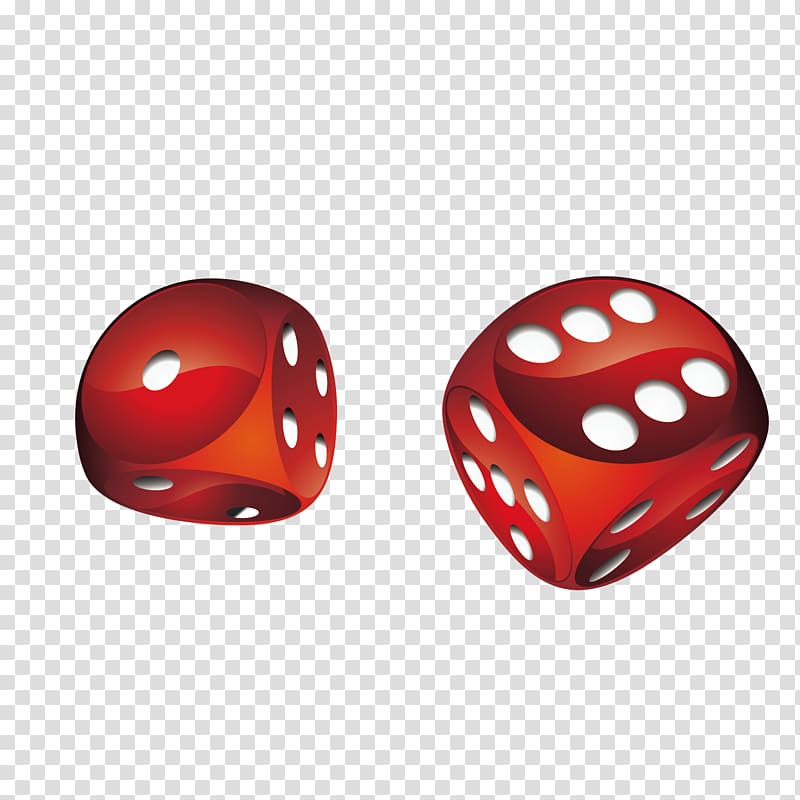 Mahjong Dice, red mahjong dice transparent background PNG clipart