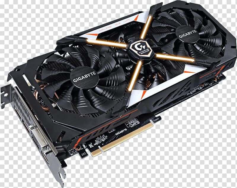 Graphics Cards & Video Adapters NVIDIA GeForce GTX 1080 Gigabyte Technology 英伟达精视GTX, nvidia transparent background PNG clipart