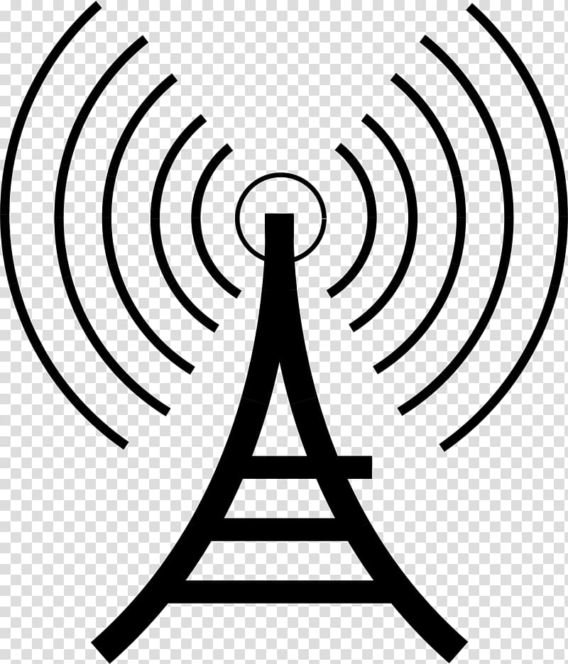 Radio Telecommunications tower Broadcasting , radio transparent background PNG clipart