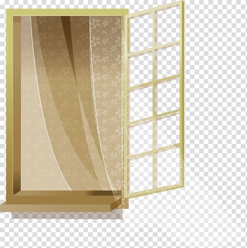 Bay window Curtain, windows and screens transparent background PNG clipart