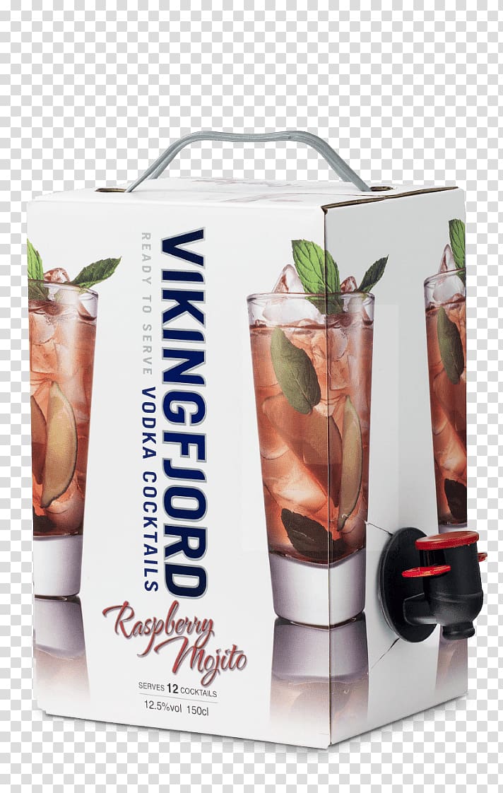 Vikingfjord Mojito Vodka Cocktail Alcoholic drink, Raspberry Mojito transparent background PNG clipart