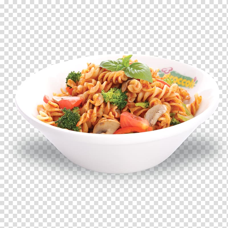 Lo mein Chinese noodles Spaghetti alla puttanesca Chow mein Pasta, fried chicken transparent background PNG clipart