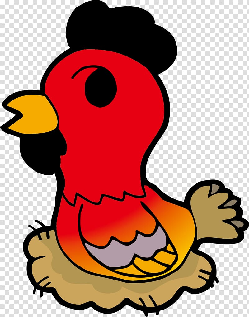 Chicken Chinese zodiac Rat, cartoon chicken transparent background PNG clipart