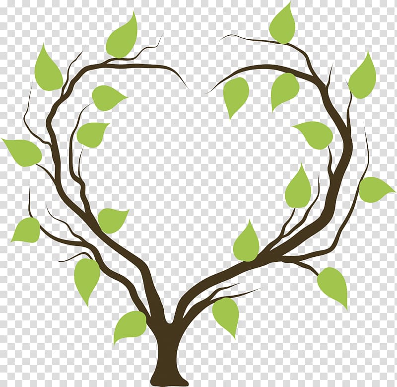 Tree Heart Branch , love tree transparent background PNG clipart
