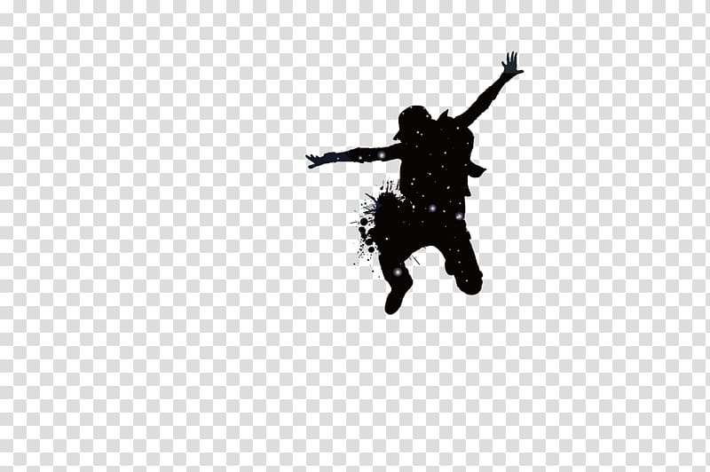 silhouette of man, Silhouette Dance, Crazy Dancers transparent background PNG clipart