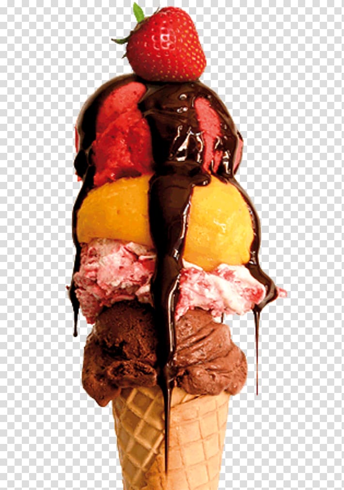 Gelato Sundae Chocolate ice cream Ice Cream Cones, ice cream transparent background PNG clipart