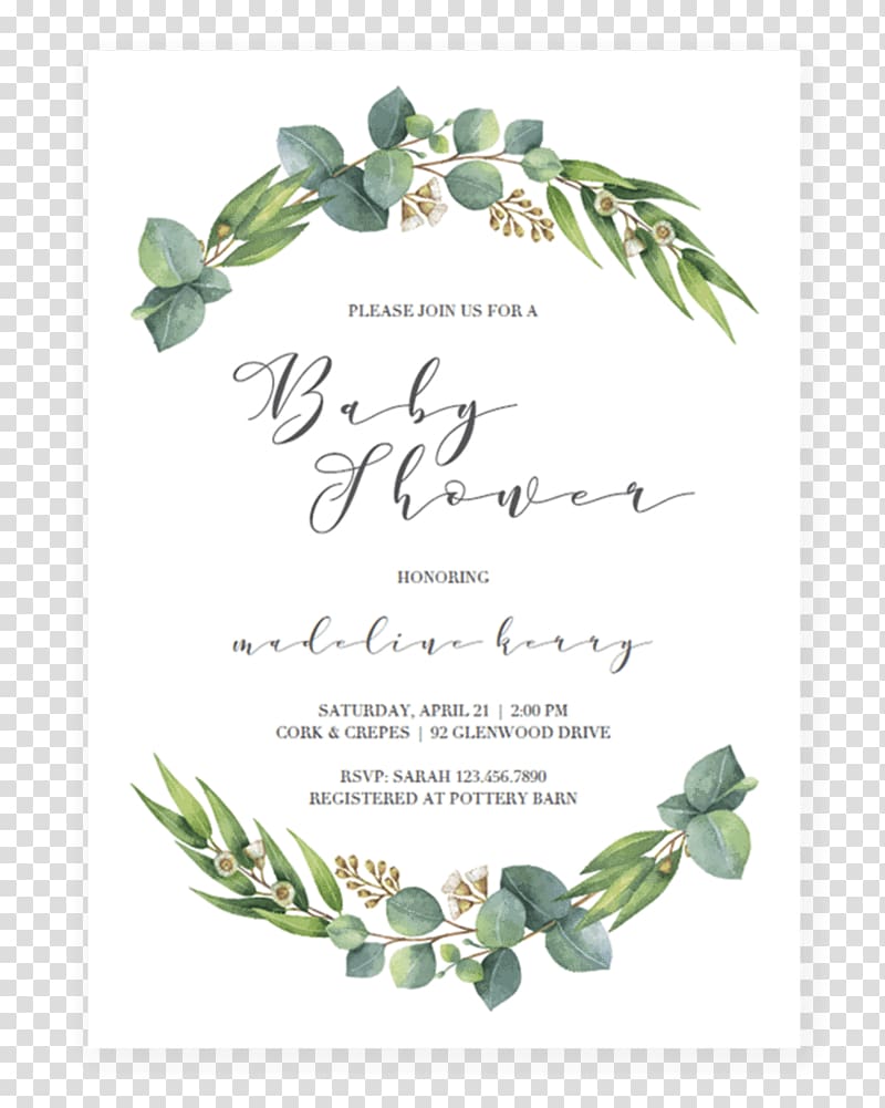 Wedding invitation Template Microsoft Word Table Calligraphy, Invitation baby shower transparent background PNG clipart