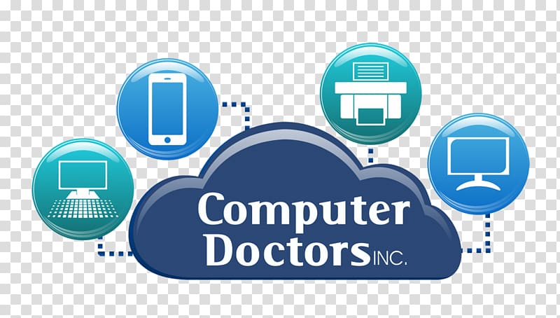 Logo Computer repair technician Desktop Service, doctor consultation transparent background PNG clipart