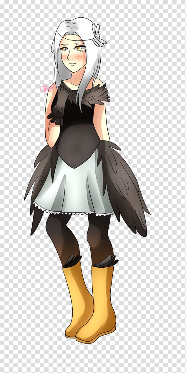 Black hair Mangaka Legendary creature Flightless bird, Bird transparent background PNG clipart