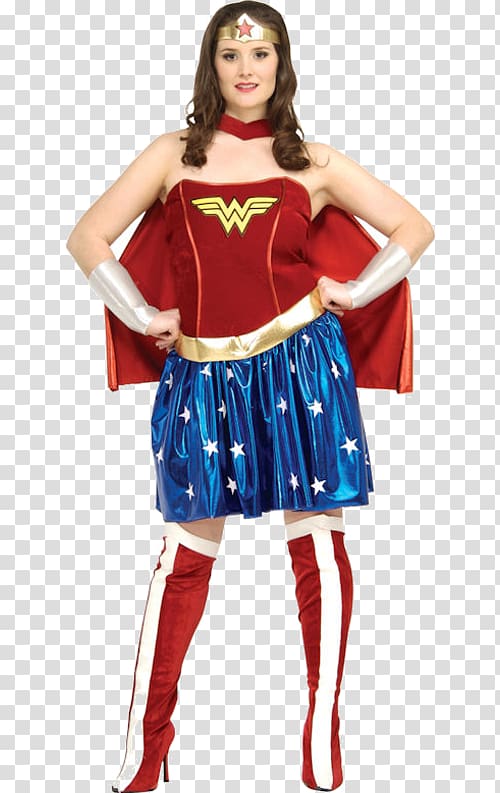 Wonder Woman Justice League Halloween costume Plus-size clothing, Wonder Woman transparent background PNG clipart