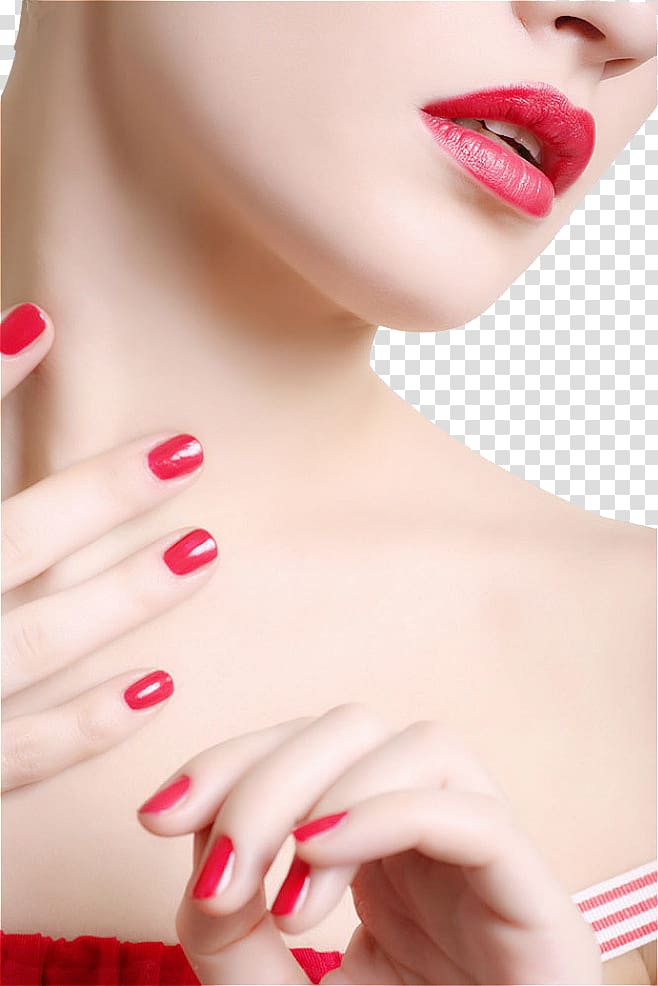 Manicure Nail polish Pedicure Nail art, Sexy woman transparent background PNG clipart