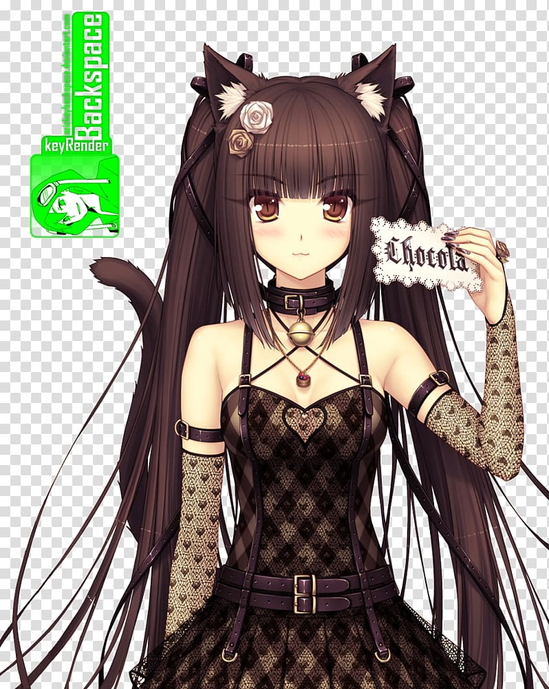 Nekopara Anime Sugar Sugar Rune Chocolate Catgirl, Anime transparent background PNG clipart