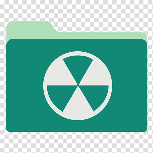 green radioactive folder illustration, symbol aqua green, Burn transparent background PNG clipart
