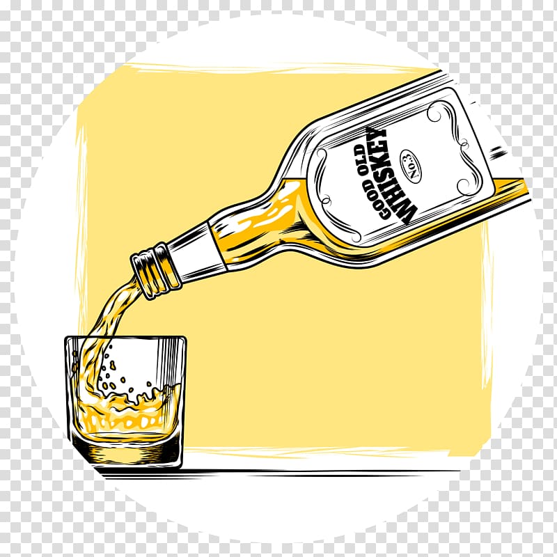 Whiskey Distilled beverage Cocktail Wine Scotch whisky, alcohol transparent background PNG clipart