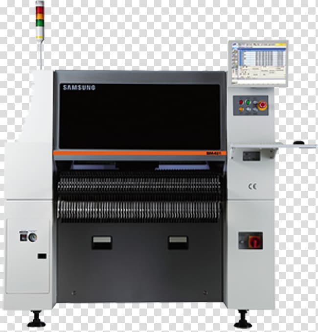 SMT placement equipment Surface-mount technology Samsung Hanwha Aerospace Machine, samsung transparent background PNG clipart