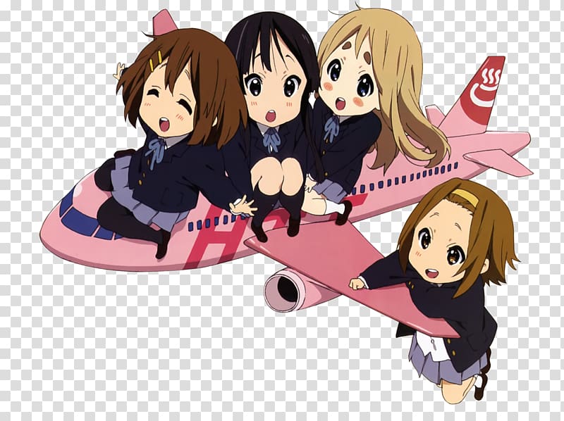 Ritsu Tainaka Tsumugi Kotobuki Yui Hirasawa K-On! Anime, Anime transparent background PNG clipart