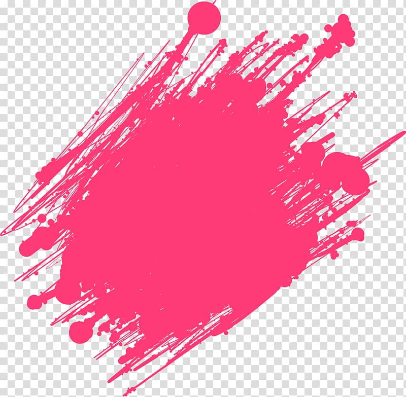 pink cross stroke , Ink brush Pen, Red ink brush transparent background PNG clipart