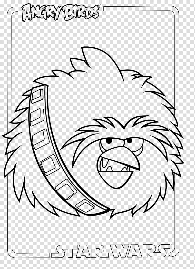 Drawing Line art Angry Birds Star Wars , others transparent background PNG clipart