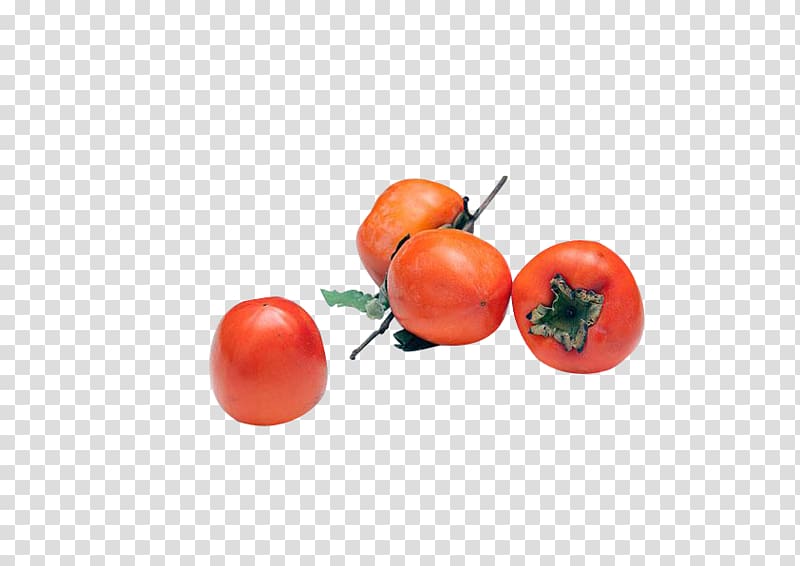 Tomato Fruit Persimmon Food, Fresh persimmon fruit transparent background PNG clipart