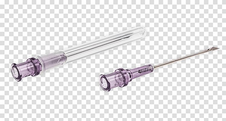 Purple Hypodermic needle Becton Dickinson Vacutainer Yellow, injection needle transparent background PNG clipart