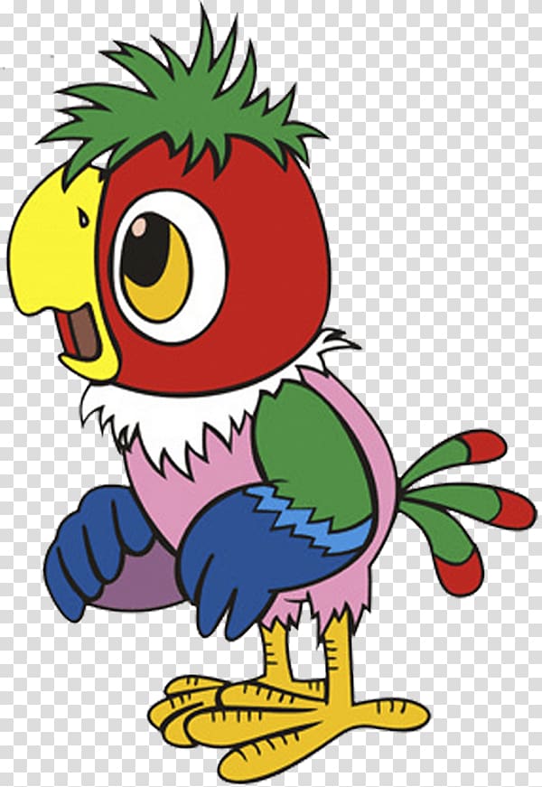 Talking bird Parrot , fairy tale characters transparent background PNG clipart