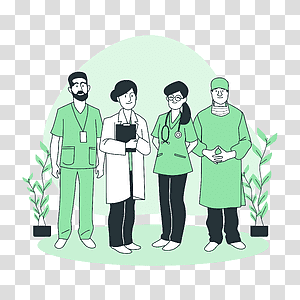 illustration, Health professional team, teamwork, professional, team, doctor, hospital, coronavirus, covid, heath, nurse transparent background PNG clipart thumbnail