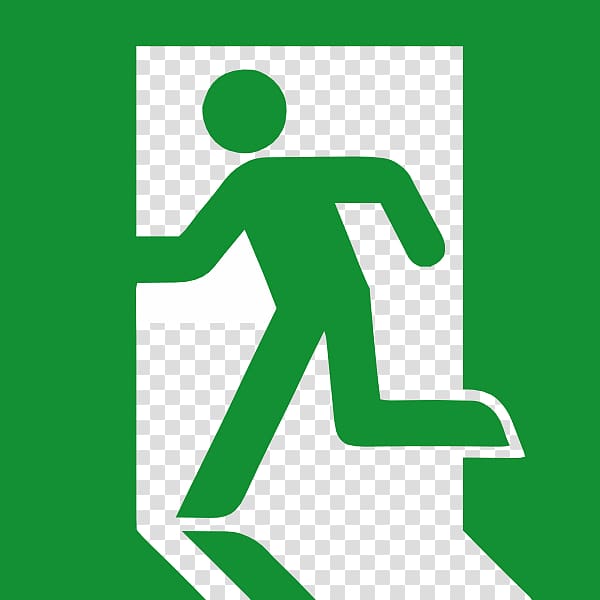 Exit sign Emergency exit , Emergency Exit Signs transparent background PNG clipart