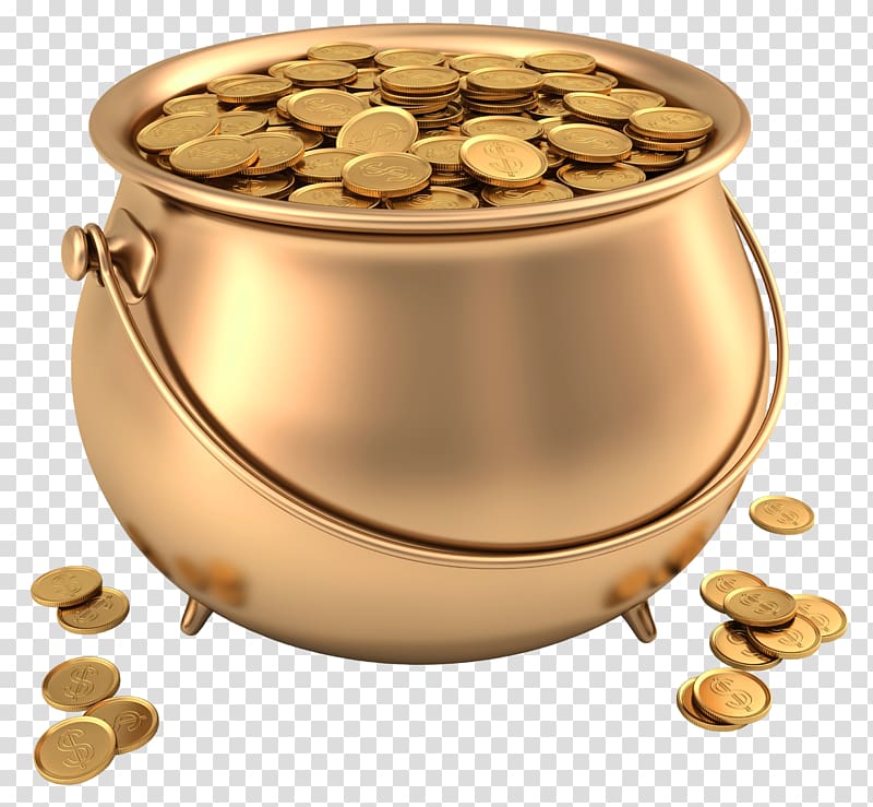 Gold Scalable Graphics , Pot Of Gold transparent background PNG clipart